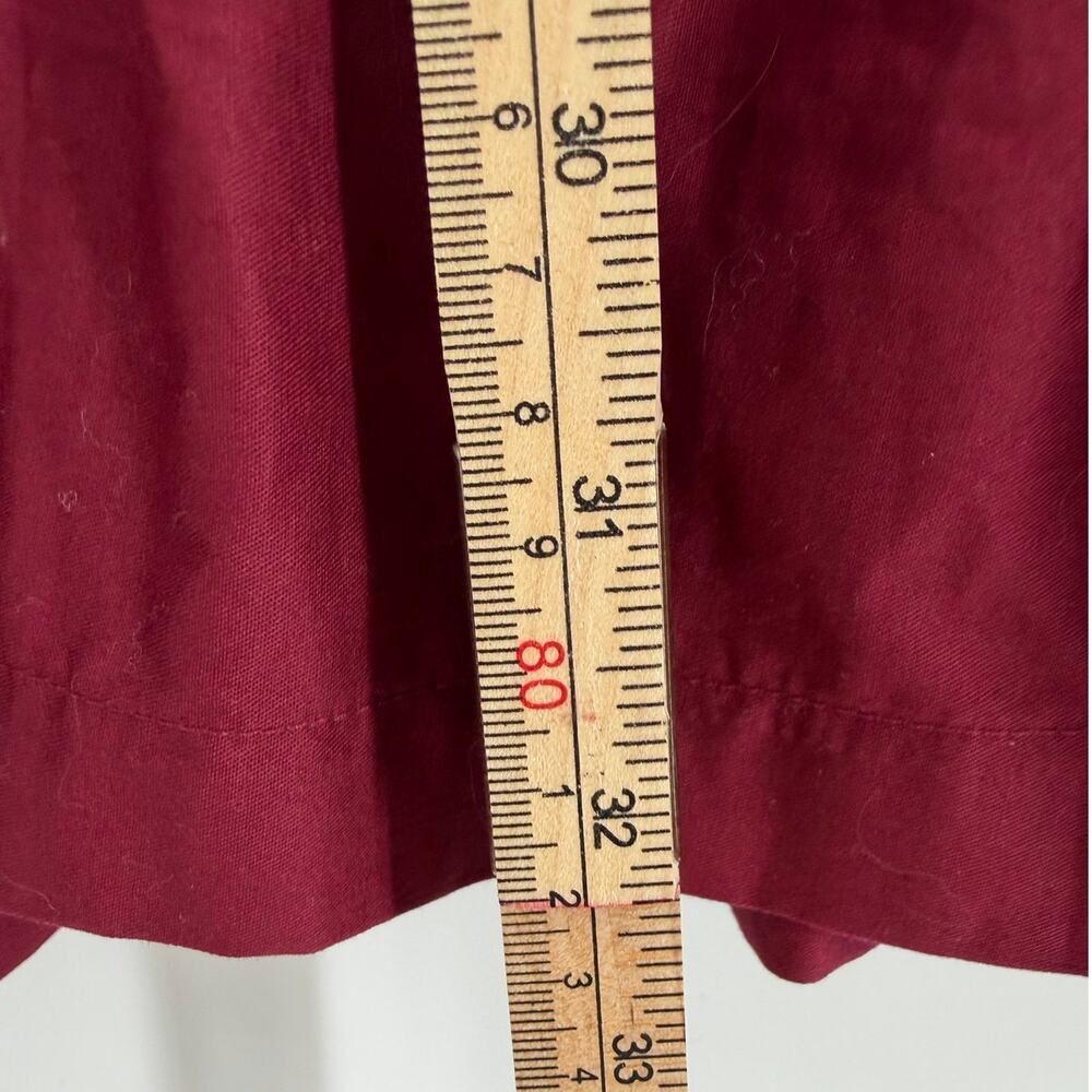 En Saison Gabriela Puff Sleeve Tiered Mini Dress Burgundy Small NWT - Picture 7 of 9
